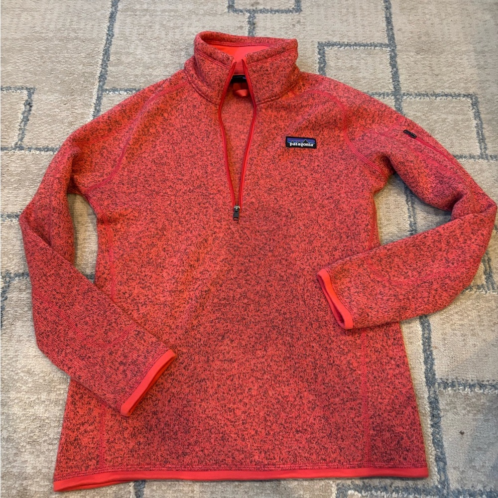 Patagonia Women’s Coral Heather Half-Zip Fleece Pullover